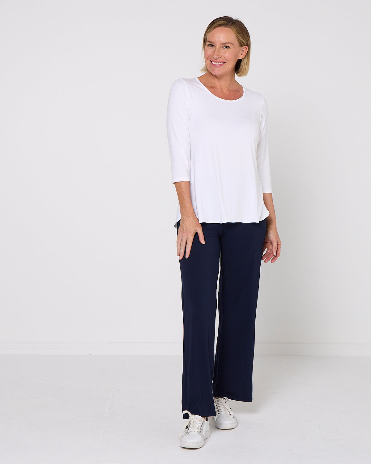 Raya Bamboo Pants - Navy
