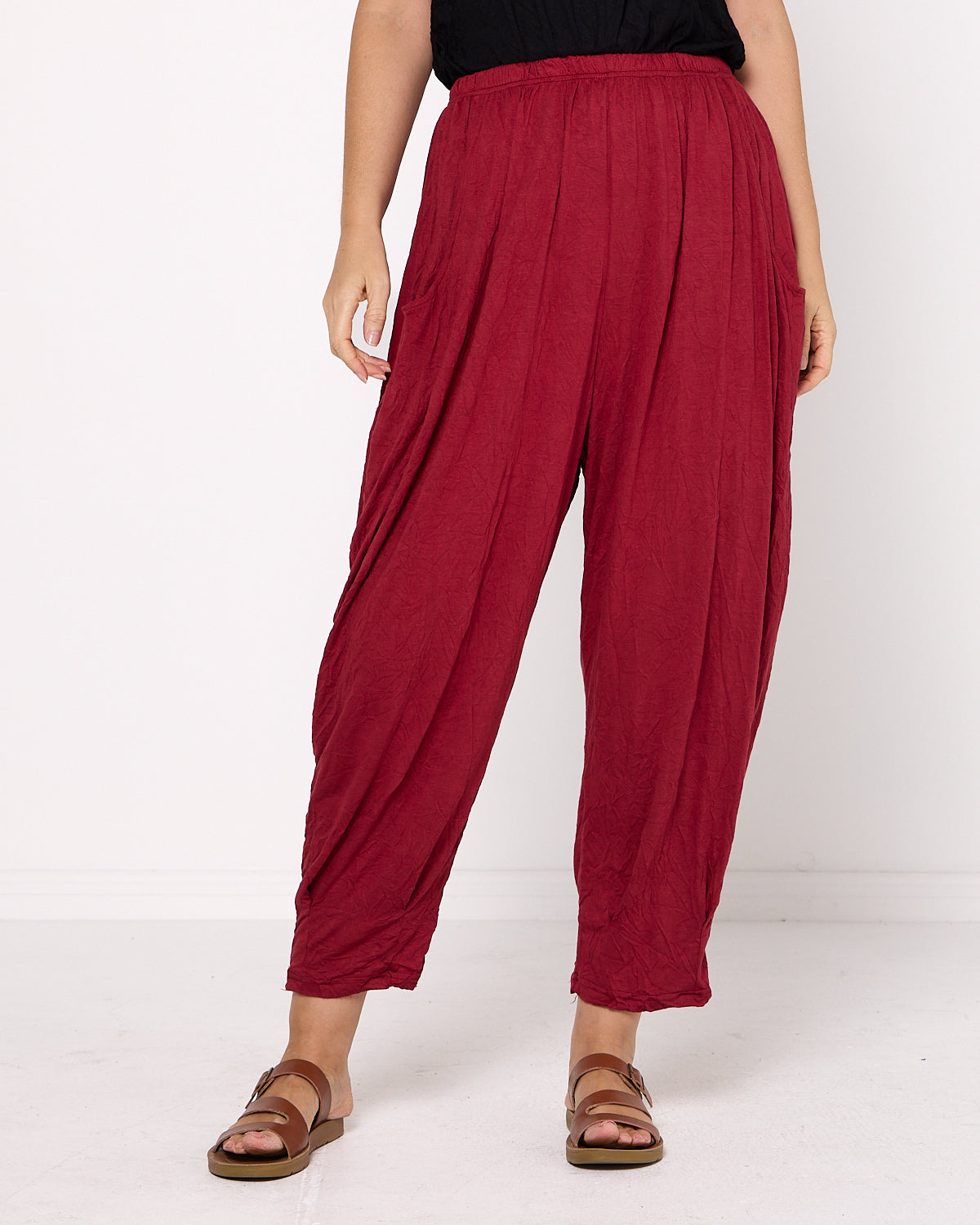 Alisha Pants - Burgundy