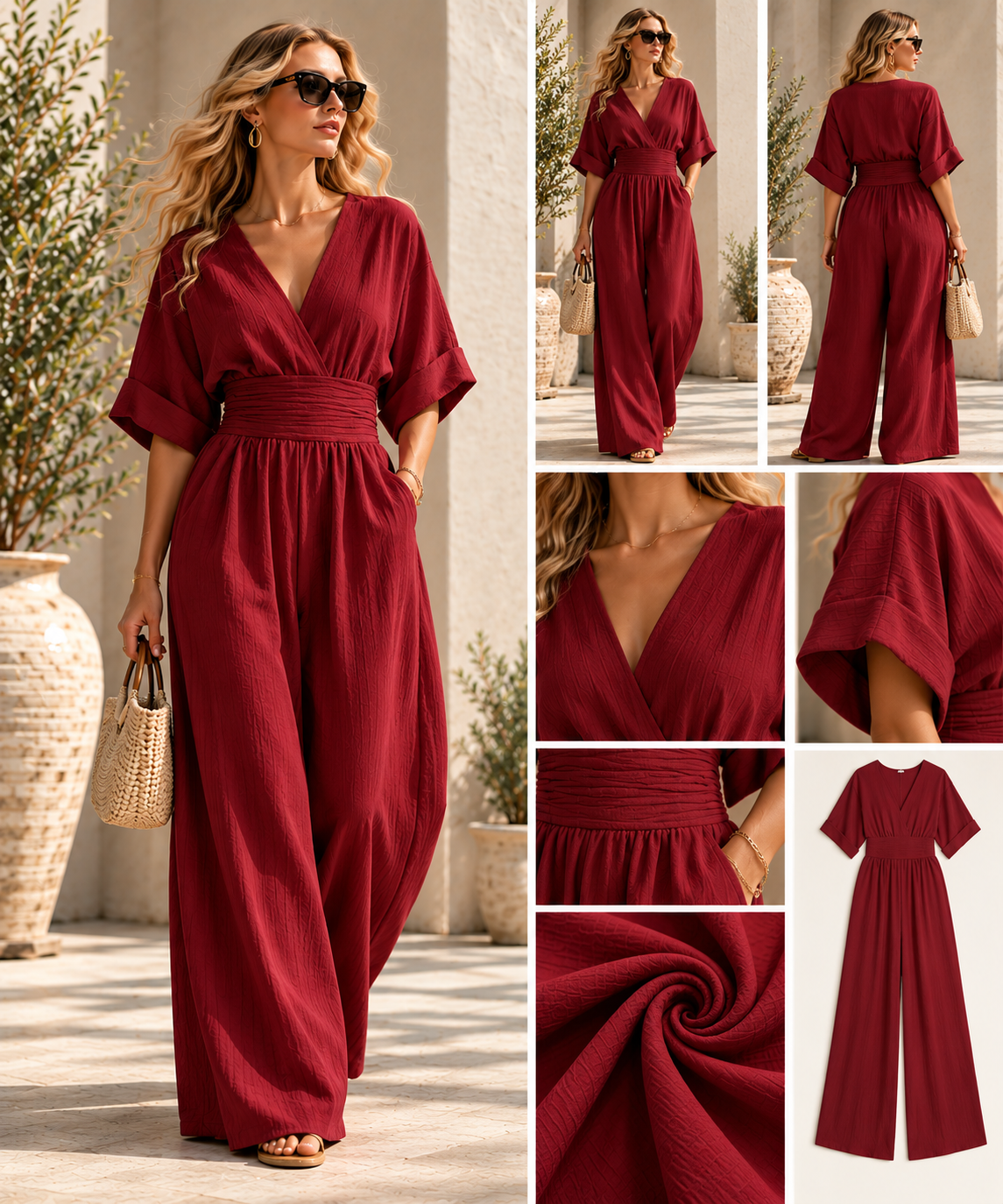 Elara™ Elegant Wide-Leg Jumpsuit