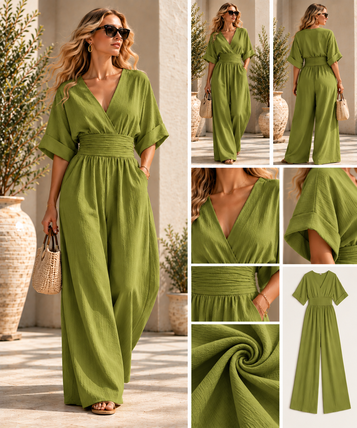 Elara™ Elegant Wide-Leg Jumpsuit