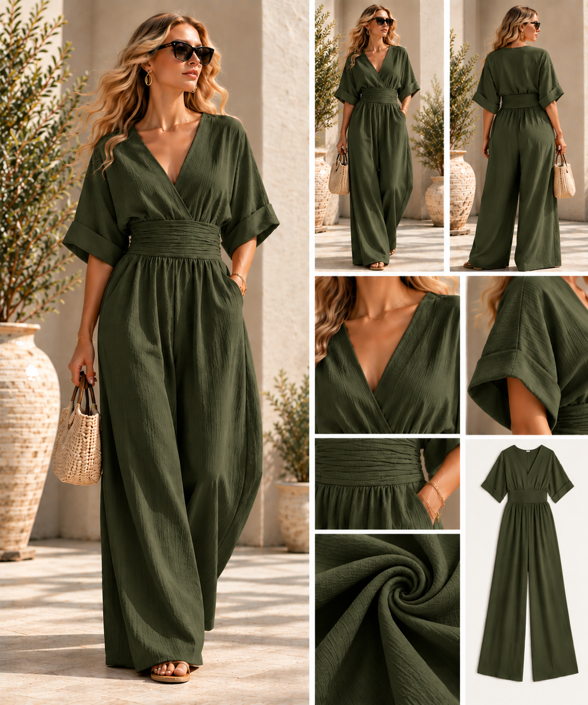 Elara™ Elegant Wide-Leg Jumpsuit