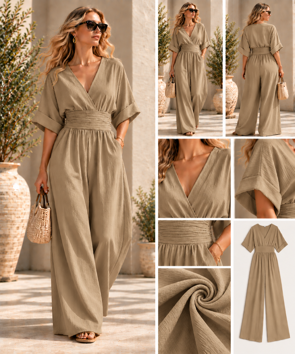 Elara™ Elegant Wide-Leg Jumpsuit