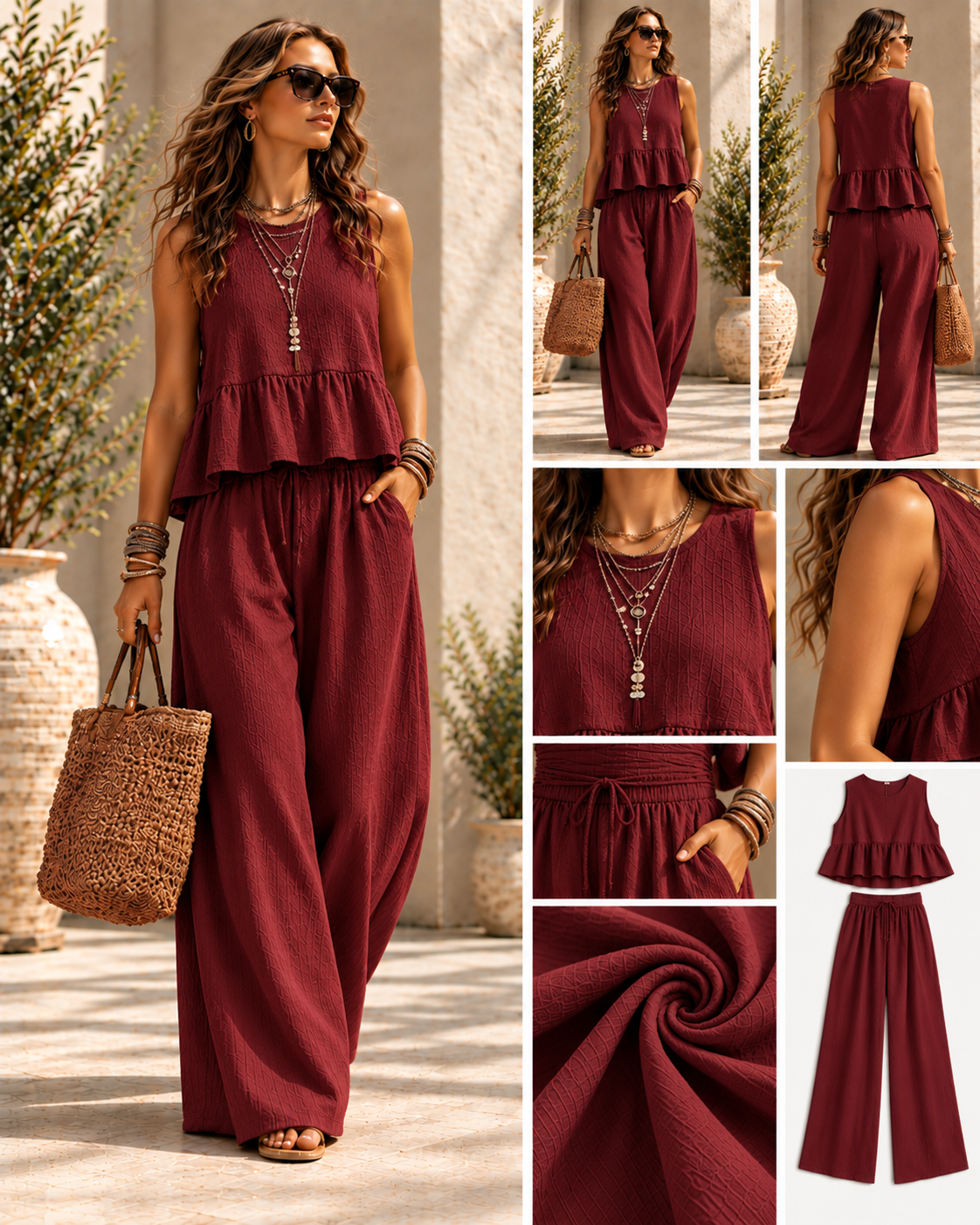 Sienna™ Relaxed Ruffle Two-Piece Set