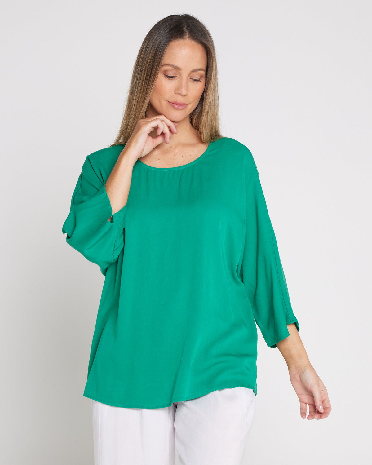 Ease Essential Top - Jade Green