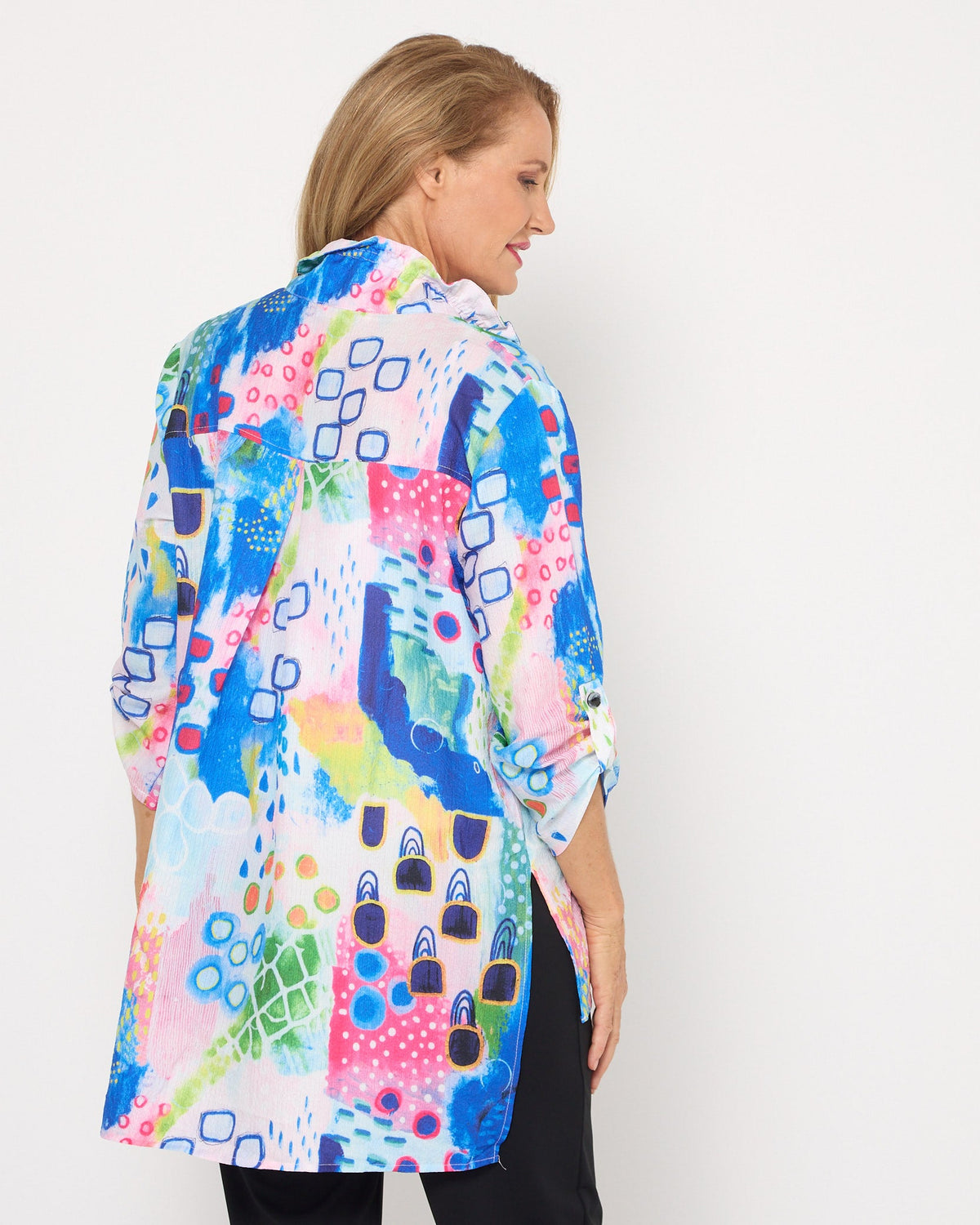 Monet Textured Shirt - Colour Burst