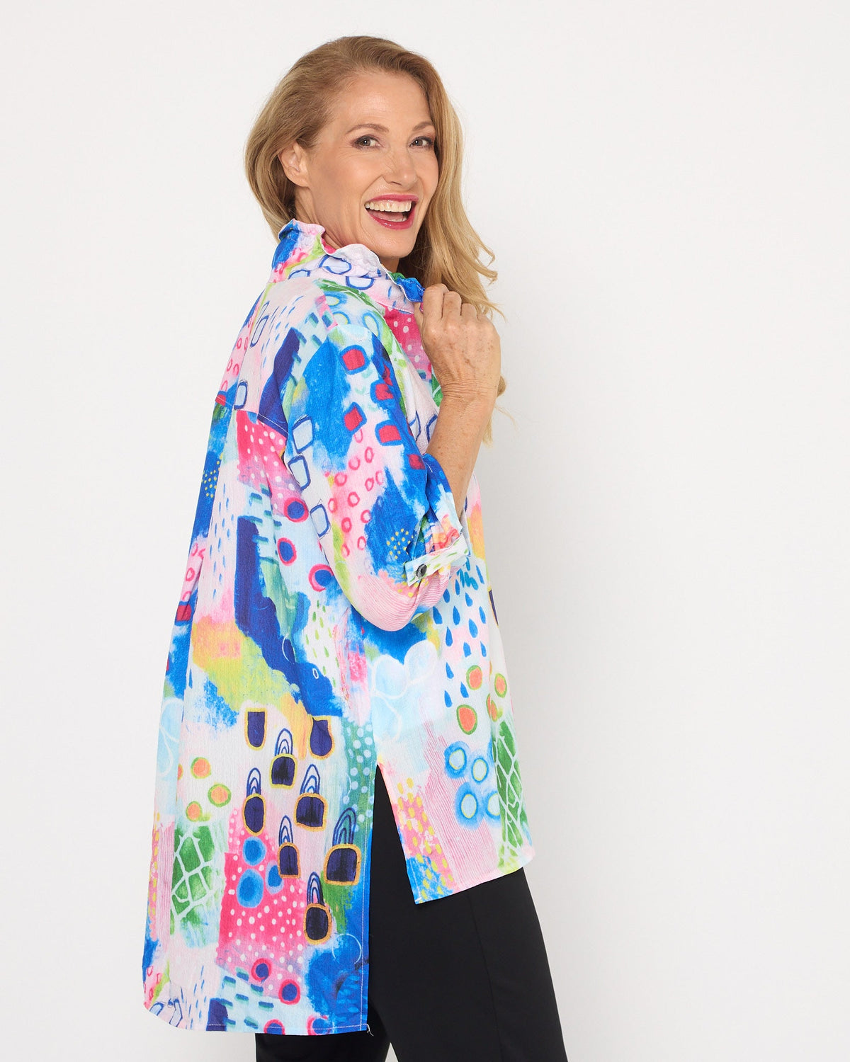 Monet Textured Shirt - Colour Burst