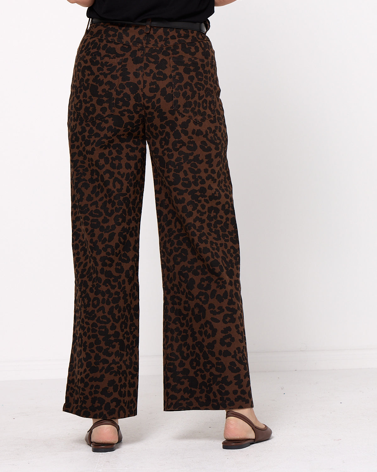 Lizzie Wide Leg Jeans - Animal