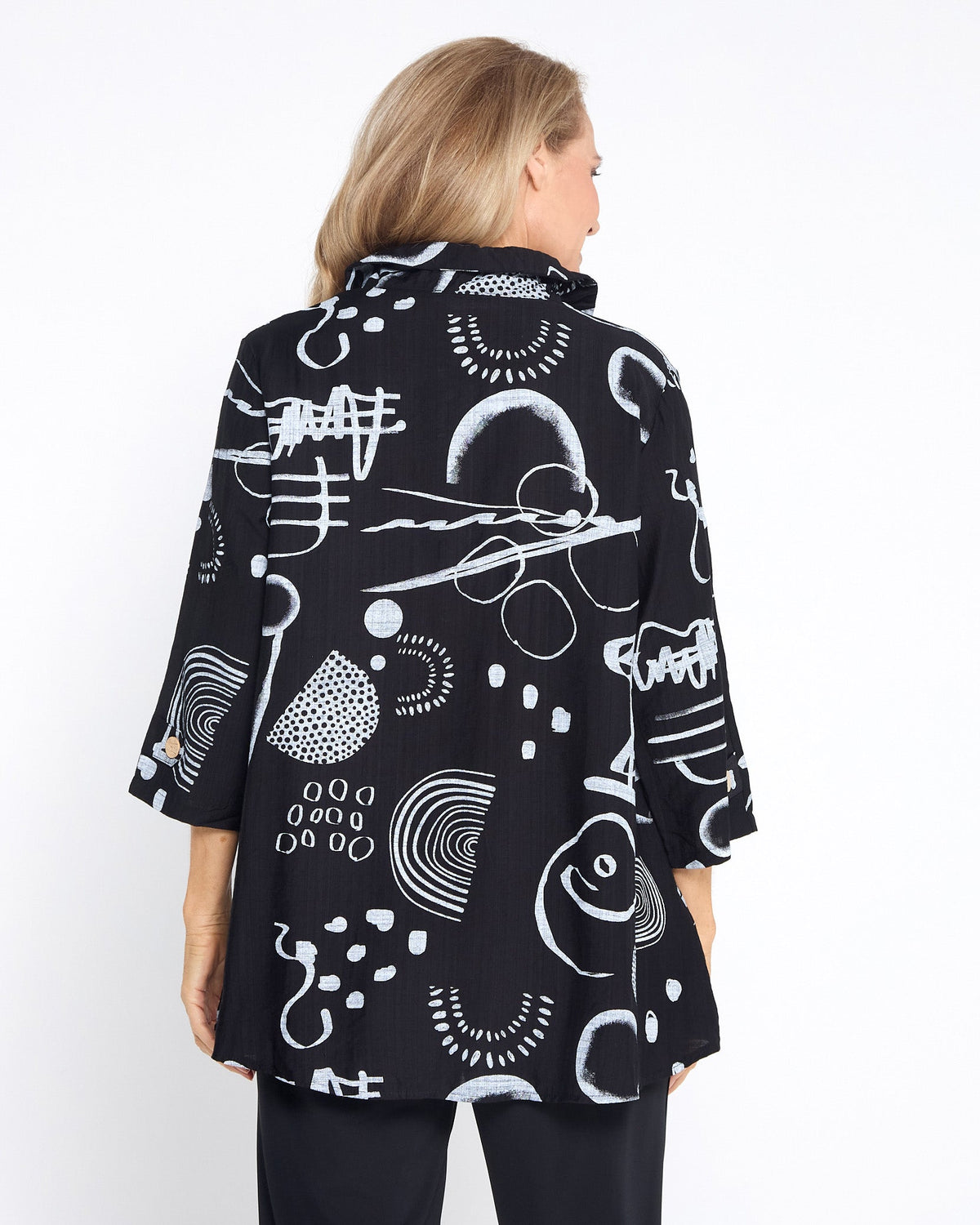Maria Shirt - Black Sketch
