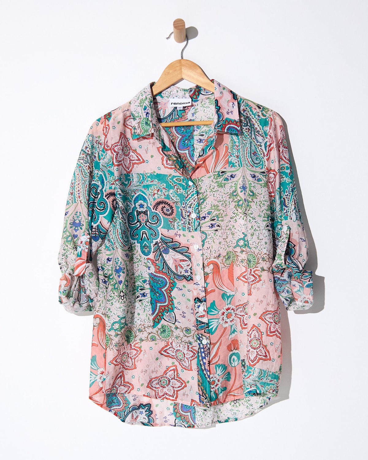 Seraphina Blouse - Azure Paisley