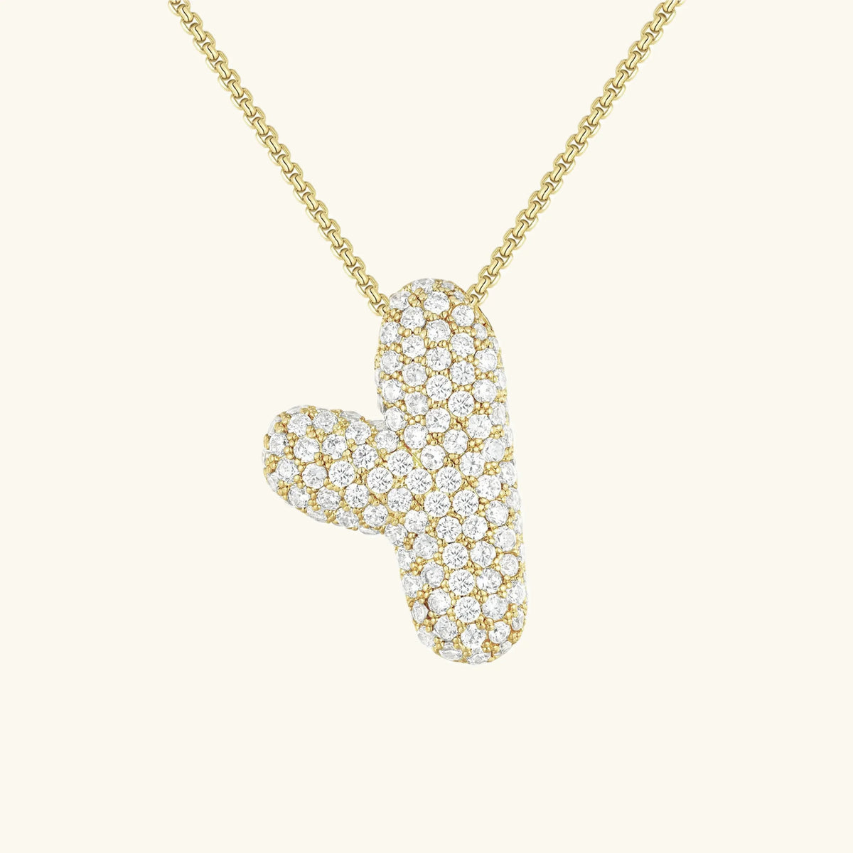 Bubble Initial Necklace