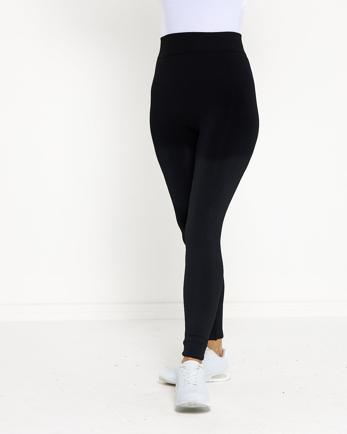 Delicious Fur Lined Leggings - Black