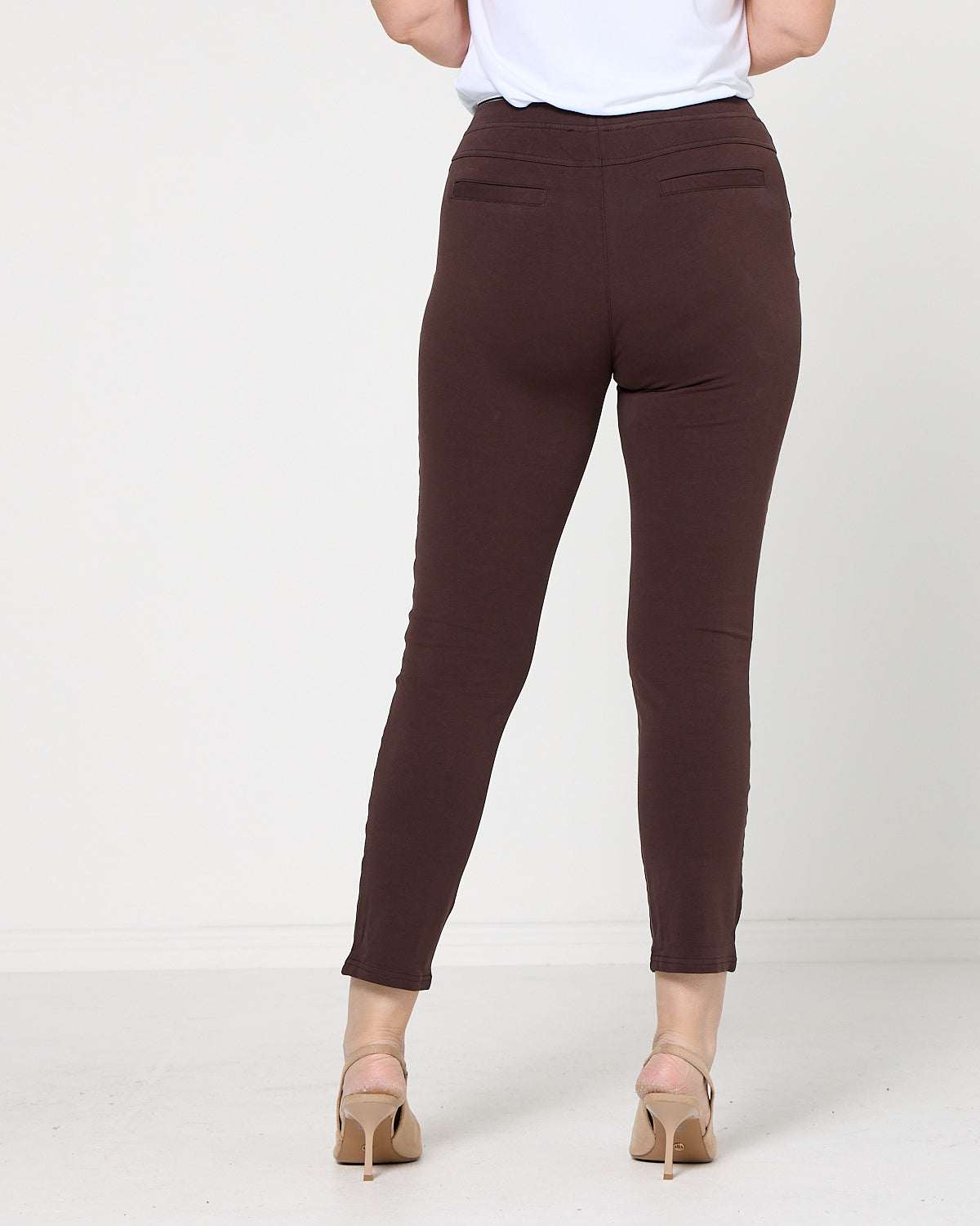 Sadie Stretch Pants - Chocolate