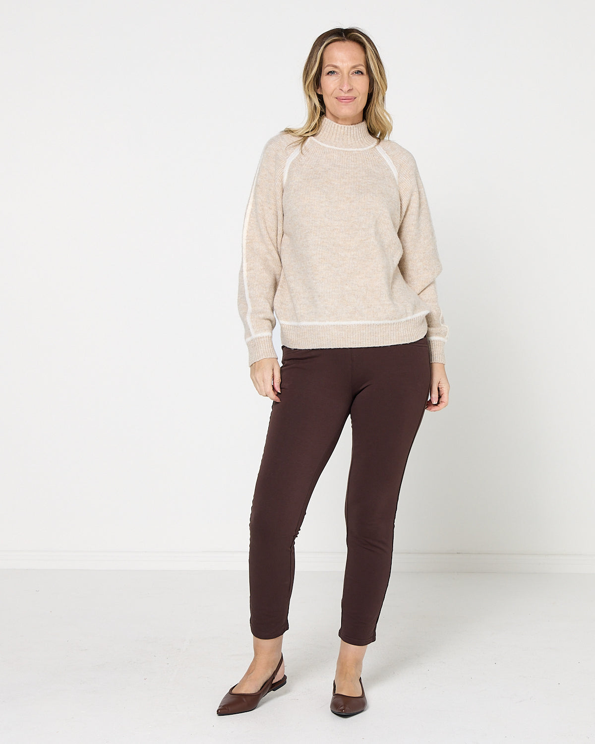 Sadie Stretch Pants - Chocolate